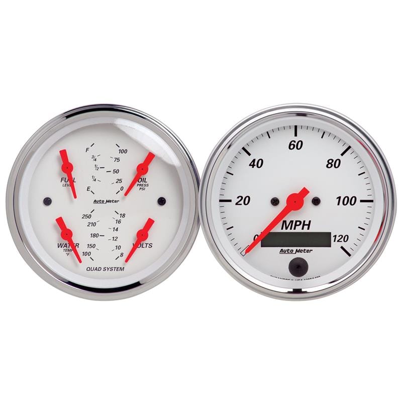 AM Arctic White Gauges