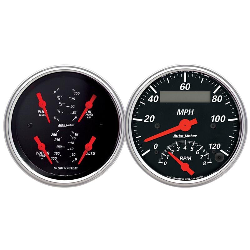 AM Designer Black Gauges