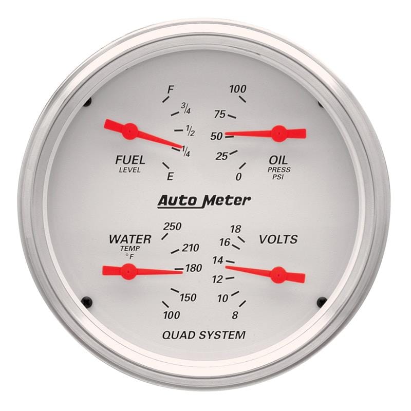 AM Arctic White Gauges