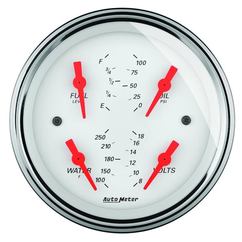 AM Arctic White Gauges