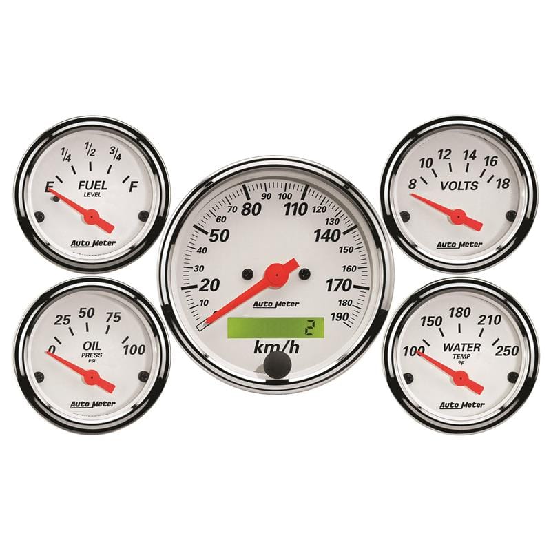 AM Arctic White Gauges